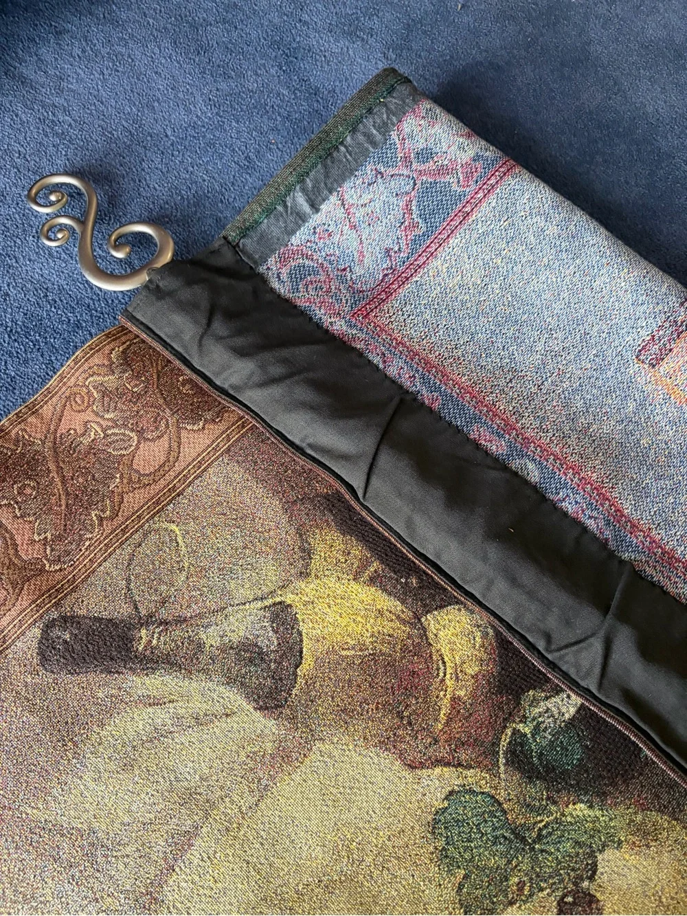 Classic Still Life Wall Tapestry in Brown and Cream